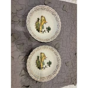 American Limoges Chateau France 22K Gold bowls